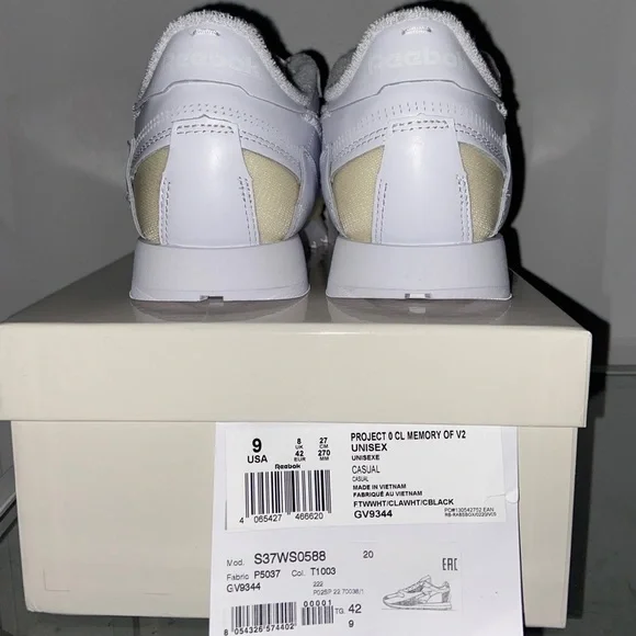 Maison Margiela x Reebok classic edition memory of sneakers 9US​​​​